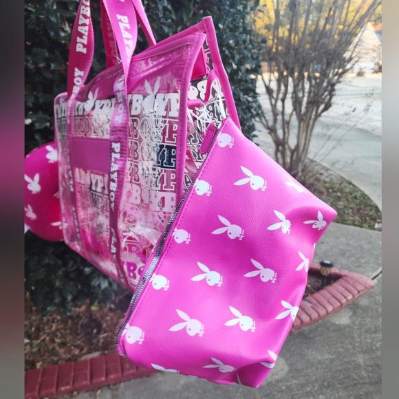 NWT Pink Playboy 4 piece Set - Picture 4 of 5